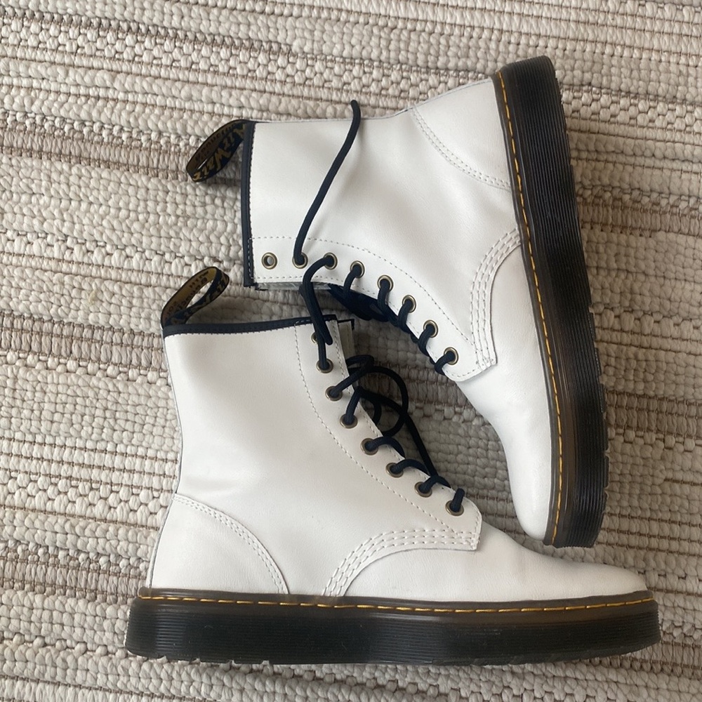 Dr. Martens White Combat Boots - NEW
